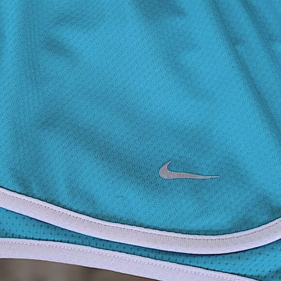Nike Dri-Fit turquoise athletic split shorts size S - Picture 6 of 10
